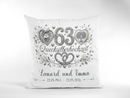 Geschenk 63 Jahre Ehe personalisiert mit Namen und Datum