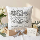 Geschenk Quecksilberhochzeit mit Namen und Hochzeitsdatum für 63 Jahre Ehe