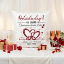 Individuelles Geschenk für die Rubinhochzeit mit romantischem Design