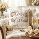 Romantisches Geschenk zur Satinhochzeit mit individueller Personalisierung