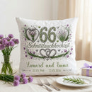 Geschenk Schnittlauchhochzeit personalisiertes Kissen zum 66. Hochzeitstag