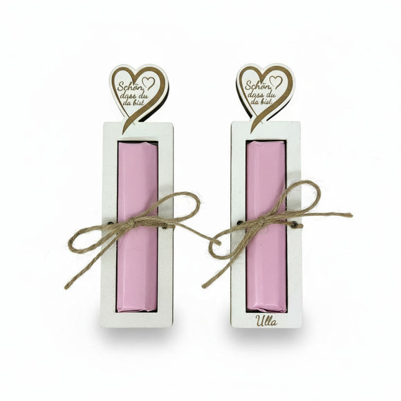 Gastgeschenk personalisiert ohne Schokolade für Hochzeit oder Taufe