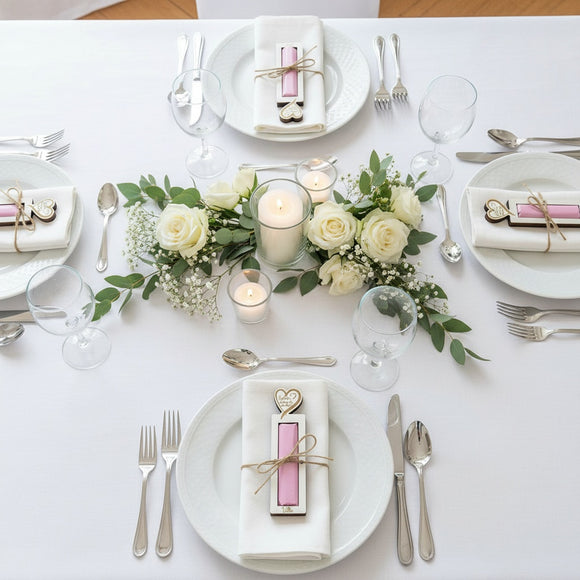 Personalisiertes Gastgeschenk mit Herzgravur für Hochzeit