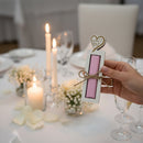 Tischdeko Hochzeit mit personalisiertem Gastgeschenk