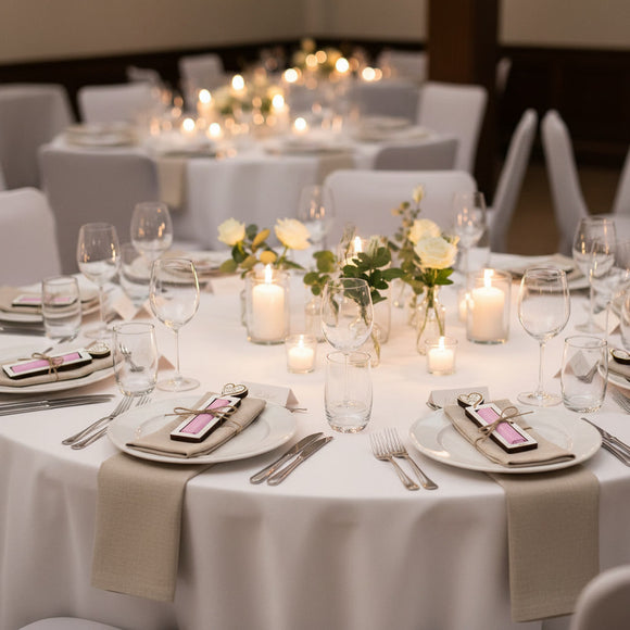 Personalisiertes Gastgeschenk für Kommunion mit Schokoriegelhalter