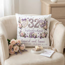 Geschenk zum 32. Hochzeitstag mit romantischem Seifenhochzeit-Design und Namen des Ehepaares