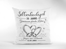 Silberhochzeit Kissen als hochwertiges Geschenk für Ehepaare