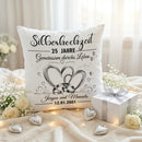 Individuelles Geschenk für die Silberhochzeit mit romantischem Design