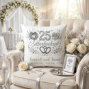 Geschenk 25 Jahre Ehe personalisiert mit Namen und Hochzeitsdatum