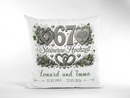 Geschenk zum 67. Hochzeitstag mit Steinen Herzen und grünen Efeublättern
