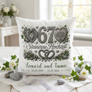 Geschenk Steinerne Hochzeit personalisiertes Kissen zum 67. Hochzeitstag