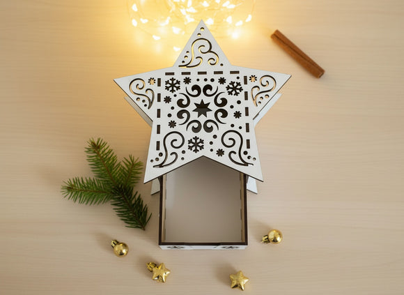 Geschenkschachtel Sternform – edle Geschenkidee für Weihnachten oder Nikolaus