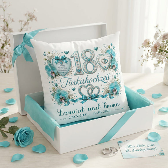 Romantisches Geschenk zur Türkishochzeit mit individueller Personalisierung