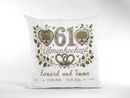 Geschenk zum 61. Hochzeitstag mit Namen und Hochzeitsdatum