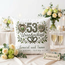 Geschenk für 53 Jahre Ehe personalisiert mit Namen und Datum