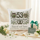 Geschenk Uranhochzeit personalisiertes Kissen