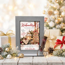 Geldgeschenk Weihnachten für Wünsche und Träume mit festlichem Holzbaum und Tannengrün