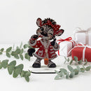 Geschenk für Mädchen mit Zebra Zahnputzuhr und orangefarbener Sanduhr