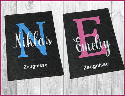 Zeugnismappe Personalisieren