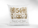 Geschenk zum 54. Hochzeitstag mit Namen und Hochzeitsdatum
