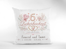 Dekokissen zum 6. Hochzeitstag mit individueller Personalisierung