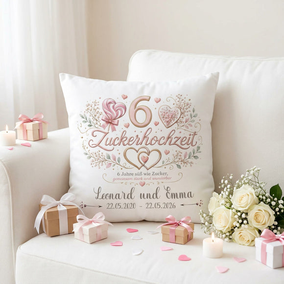 Zuckerhochzeit Geschenk für Ehepaar mit elegantem Design