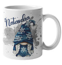 Wichtel Tasse personalisiert Gnome mit Namen Glühwein Tasse Wintertasse Geschenk weihnachten Dunkel blau Gnom Frau