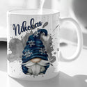 Wichtel Tasse personalisiert Gnome mit Namen Glühwein Tasse Wintertasse Geschenk weihnachten Dunkel blau Gnom mann