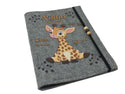 U Heft Hülle Filz mit Namen datum Impfpass fach Giraffe untersuchungsheft hülle personalisiert geschenk geburt hell