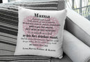 Mama Kissen personalisiert mit großem Sternenherz und Namen