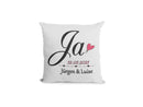 Hochzeitsgeschenk Personalisiertes Hochzeitskissen Geschenk zur Hochzeit mit Namen Wir sagen Ja Fadensalat-shop