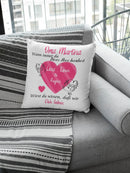 Kissen Oma geschenk mit Namen herzberührt Individuell personalisiert einzahl mehrzahl enkelnamen dekokissen Fadensalat-shop