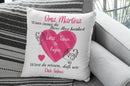 Kissen Oma geschenk mit Namen herzberührt Individuell personalisiert einzahl mehrzahl enkelnamen dekokissen Fadensalat-shop