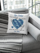 Kissen Opa geschenk mit Namen Herzberührt Individuell personalisiert einzahl mehrzahl enkelnamen dekokissen Fadensalat-shop