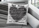 Opa Kissen personalisiert mit großem Herzmotiv und Namen