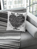 Opa Kissen personalisiert – langlebiger Druck und weicher Bezug