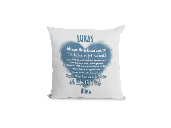 Kissen Umarmt Mit Namen Personalisiert Hochzeitstag Valentinstags Geschenk Mann Fadensalat-shop