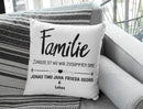 Kissen für Familien mit namen Geschenk Geburtstag Geschenk zum Einzug Fadensalat-shop