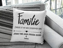 Kissen für Familien mit namen Geschenk Geburtstag Geschenk zum Einzug Fadensalat-shop