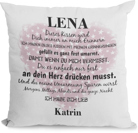 Kissen mit Namen geschenk erinnerung liebeserklärung Individuell personalisiert partnerschaft freundschaft Fadensalat-shop