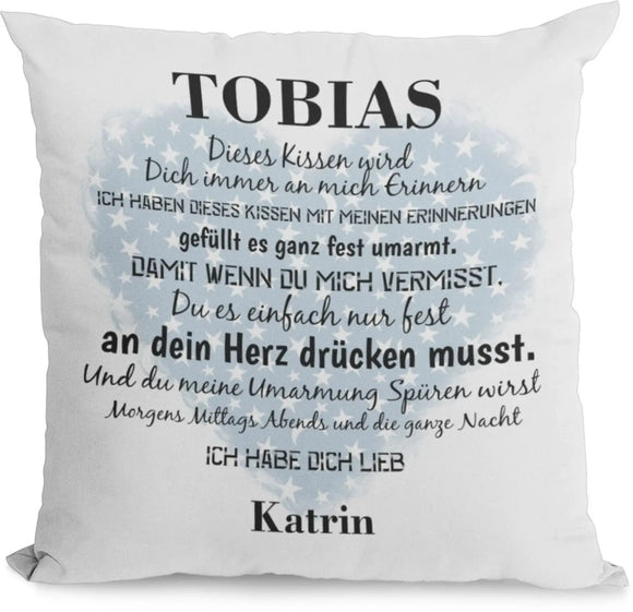 Kissen mit Namen geschenk erinnerungliebeserklärung Individuell personalisiert partnerschaft freundschaft liebe Fadensalat-shop