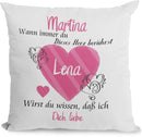 Kissen mit Namen geschenk herzberührt liebeserklärung Individuell personalisiert partnerschaft freundschaft Fadensalat-shop