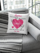 Kissen mit Namen geschenk herzberührt liebeserklärung Individuell personalisiert partnerschaft freundschaft Fadensalat-shop