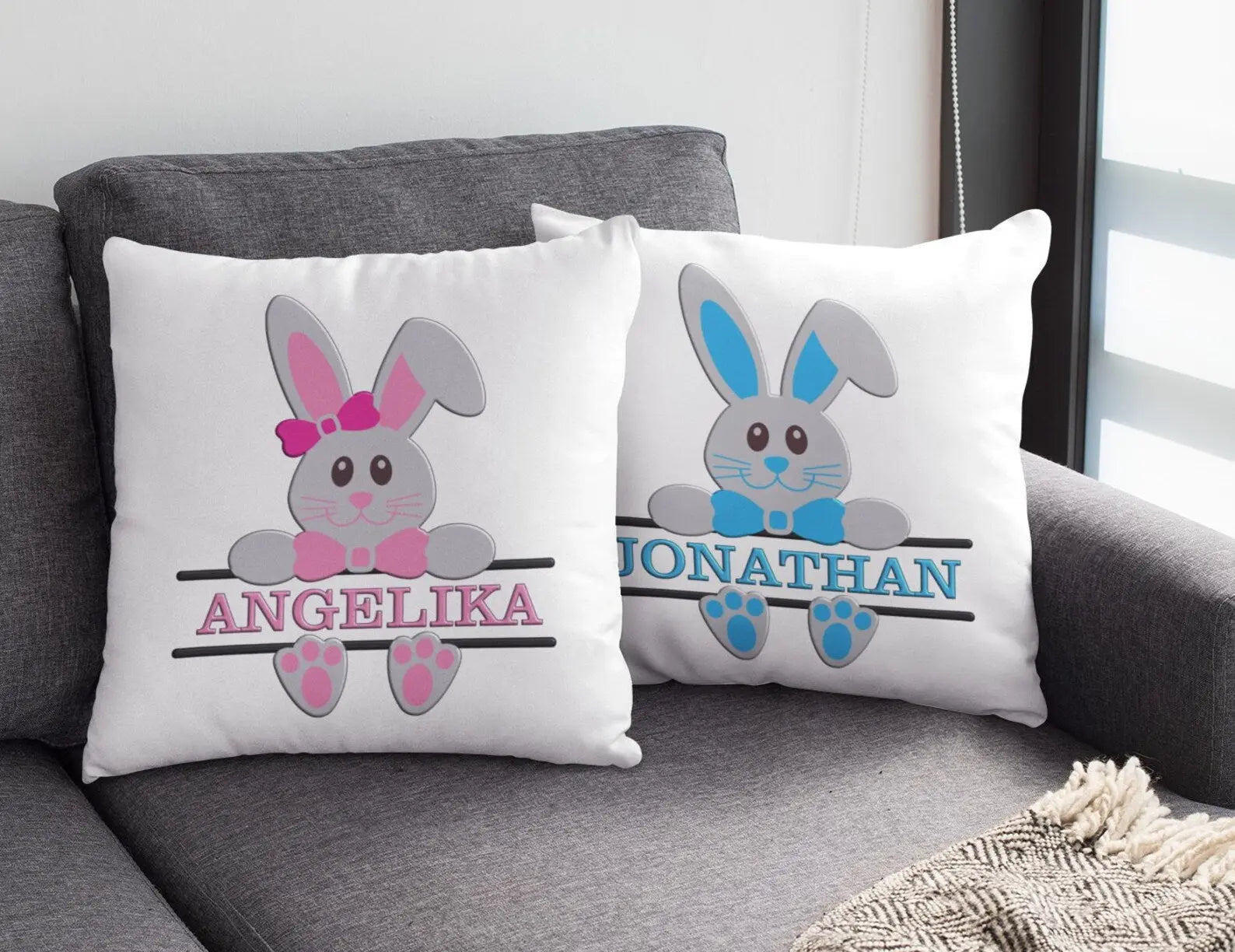 Kisssen mit Namen osterhase geschenk ostern mädchen Junge ostern Personalisierte oster geschenke Fadensalat-shop