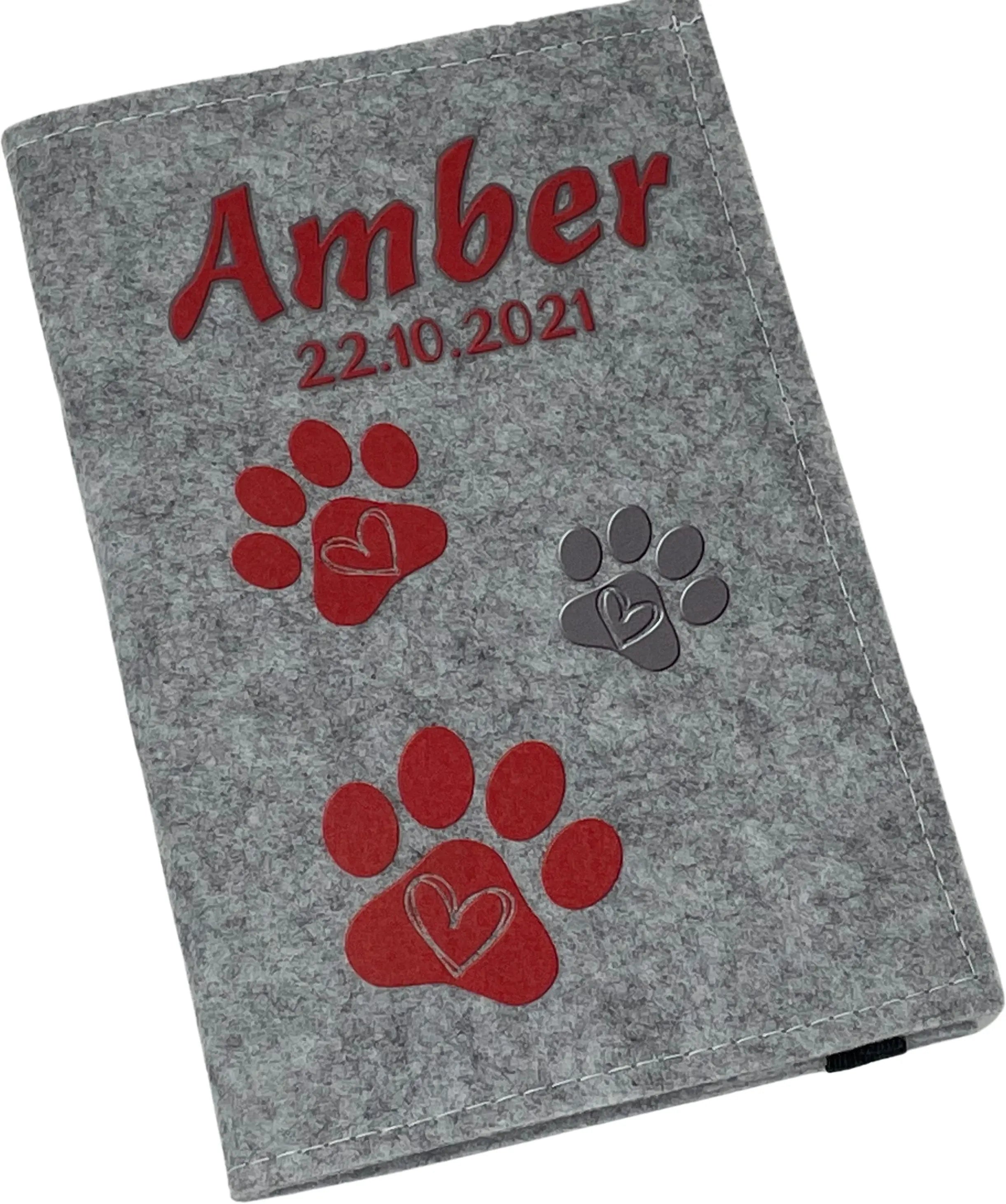 Heimtierausweis Hülle personalisiert Impfpass Hund Katze mit Namen ...