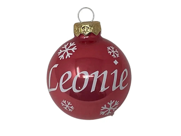 Weihnachtskugel mit Name | Christbaumkugeln Glas hummer personalisierte Christbaumkugel | Weihnachtskugeln personalisiert | Geschenkidee Fadensalat-shop