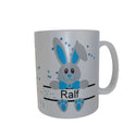 Tasse mit Namen Hase Namensgeschenk Namenstasse Personalisiert Kind Blau