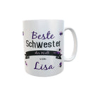 Tasse Beste Schwester der welt geschenk mit namen Personalisiert kaffebecher Geschenk becher