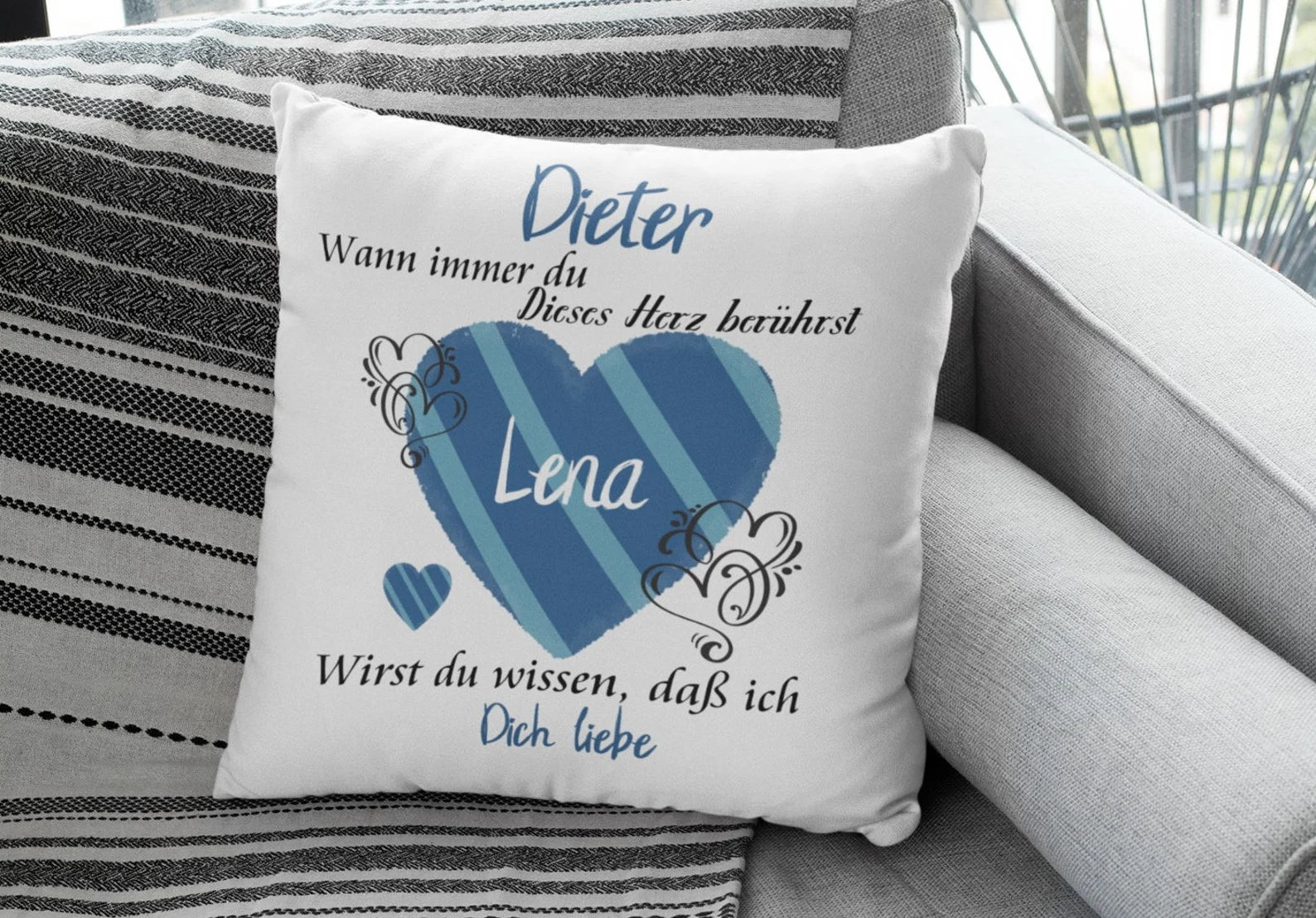 Kissen mit Namen geschenk herzberührt liebeserklärung Individuell personalisiert partnerschaft freundschaft liebe