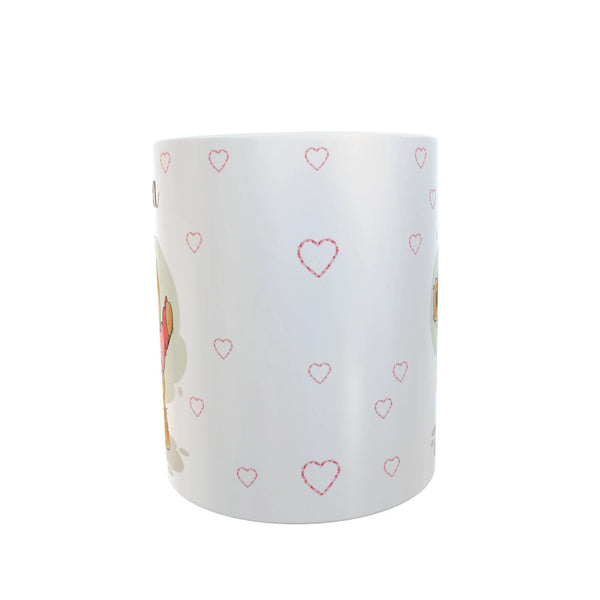 Tasse mit namen Teddybär Herzkette mit wunschname personalisiertes geschenk